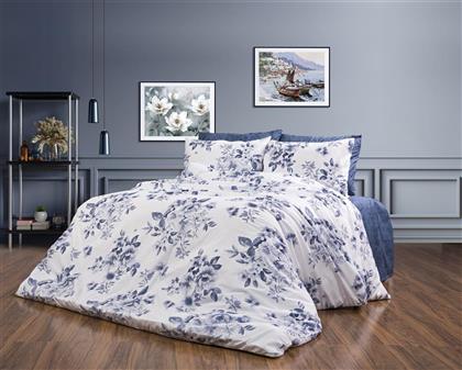 ΠΑΠΛΩΜΑΤΟΘΗΚΗ POLYCOTTON ΜΟΝΗ 160X240ΕΚ. ΒΕΡΟΝΙΚΗ 486 WHITE-BLUE (ΧΡΩΜΑ: ΛΕΥΚΟ, ΥΦΑΣΜΑ: 70% ΒΑΜΒΑΚΙ-30% POLYESTER, ΜΕΓΕΘΟΣ: ΜΟΝΑ) - - 33310823057 DIMCOL