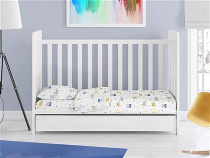 ΠΑΠΛΩΜΑΤΟΘΗΚΗ ΒΑΜΒΑΚΕΡΗ ΚΟΥΝΙΑΣ 120X160ΕΚ. SWEET DREAMS 554 WHITE-SKY BLUE (ΥΦΑΣΜΑ: ΒΑΜΒΑΚΙ 100%, ΧΡΩΜΑ: ΛΕΥΚΟ, ΜΕΓΕΘΟΣ: ΚΟΥΝΙΑΣ) - - 31110821036 DIMCOL
