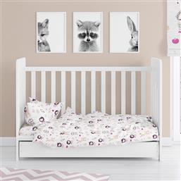 ΣΕΝΤΟΝΙ ΛΙΚΝΟΥ ΕΠΙΠΕΔΟ (80X110) LILY & DEER 179 WHITE-PINK DIMCOL από το SPITISHOP