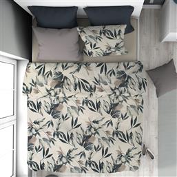 ΣΕΝΤΟΝΙΑ ΥΠΕΡΔΙΠΛΑ (ΣΕΤ 240X270) ΕΥΡΙΔΙΚΗ 710 ECRU-BLACK DIMCOL