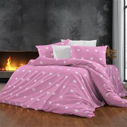 ΣΕΝΤΟΝΙΑ ΥΠΕΡΔΙΠΛΑ (ΣΕΤ 240X270) ΑΙΣΘΗΣΙΣ 608 PINK DIMCOL