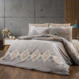 ΣΕΝΤΟΝΙΑ ΥΠΕΡΔΙΠΛΑ (ΣΕΤ 240X270) ΚΑΛΛΙΡΟΗ 603 GREY-MOCHA DIMCOL