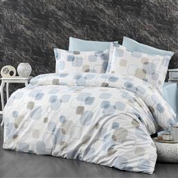 ΣΕΝΤΟΝΙΑ ΥΠΕΡΔΙΠΛΑ (ΣΕΤ 240X270) ΜΕΛΙΝΑ 707 WHITE-LIGHT BLUE DIMCOL