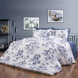 ΣΕΝΤΟΝΙΑ ΥΠΕΡΔΙΠΛΑ (ΣΕΤ 240X270) ΒΕΡΟΝΙΚΗ 486 WHITE-BLUE DIMCOL