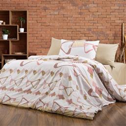ΣΕΝΤΟΝΙΑ ΜΟΝΑ (ΣΕΤ 160X240) ΔΑΡΕΙΑ 490 WHITE-BEIGE DIMCOL