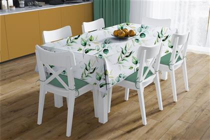 ΣΕΤ 2ΤΜΧ ΤΡΑΠΕΖΟΜΑΝΤΗΛΟ & RUNNER POLYCOTTON ΑΛΕΚΙΑΣΤΟ 140X140ΕΚ.-40X140ΕΚ. GREEN LEAVES 462 WHITE-GREEN (ΧΡΩΜΑ: ΛΕΥΚΟ, ΥΦΑΣΜΑ: 70% ΒΑΜΒΑΚΙ-30% POLYESTER) - - 33363353001 DIMCOL