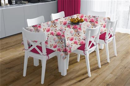 ΣΕΤ 2ΤΜΧ ΤΡΑΠΕΖΟΜΑΝΤΗΛΟ & RUNNER POLYCOTTON ΑΛΕΚΙΑΣΤΟ 140X140ΕΚ.-40X140ΕΚ. ROSES 465 GREY-PINK (ΧΡΩΜΑ: ΡΟΖ, ΥΦΑΣΜΑ: 70% ΒΑΜΒΑΚΙ-30% POLYESTER) - - 33363353004 DIMCOL