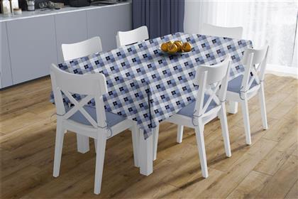 ΣΕΤ 2ΤΜΧ ΤΡΑΠΕΖΟΜΑΝΤΗΛΟ & RUNNER POLYCOTTON ΑΛΕΚΙΑΣΤΟ 140X300ΕΚ.-40X300ΕΚ. CHECKERED 468 BLUE (ΧΡΩΜΑ: ΜΠΛΕ, ΥΦΑΣΜΑ: 70% ΒΑΜΒΑΚΙ-30% POLYESTER) - - 33313378003 DIMCOL