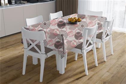 ΣΕΤ 2ΤΜΧ ΤΡΑΠΕΖΟΜΑΝΤΗΛΟ & RUNNER POLYCOTTON ΑΛΕΚΙΑΣΤΟ 140X300ΕΚ.-40X300ΕΚ. CIRCLES 469 CORAL (ΧΡΩΜΑ: ΚΟΡΑΛΙ , ΥΦΑΣΜΑ: 70% ΒΑΜΒΑΚΙ-30% POLYESTER) - - 33313378004 DIMCOL