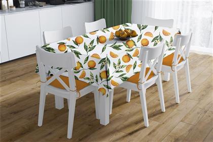 ΣΕΤ 2ΤΜΧ ΤΡΑΠΕΖΟΜΑΝΤΗΛΟ & RUNNER POLYCOTTON ΑΛΕΚΙΑΣΤΟ 140X300ΕΚ.-40X300ΕΚ. ORANGES 474 WHITE-ORANGE (ΧΡΩΜΑ: ΛΕΥΚΟ, ΥΦΑΣΜΑ: 70% ΒΑΜΒΑΚΙ-30% POLYESTER) - - 33313378008 DIMCOL