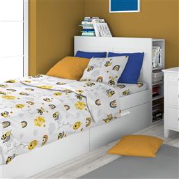 ΣΕΤ ΣΕΝΤΟΝΙΑ 2ΤΜΧ ΒΑΜΒΑΚΕΡΑ ΜΟΝΑ 160X240ΕΚ. HONEY BEE 545 WHITE-YELLOW (ΥΦΑΣΜΑ: ΒΑΜΒΑΚΙ 100%, ΤΥΠΟΣ ΚΑΤΩΣΕΝΤΟΝΟΥ: ΧΩΡΙΣ ΛΑΣΤΙΧΟ, ΧΡΩΜΑ: ΛΕΥΚΟ, ΜΕΓΕΘΟΣ: ΣΕΤ) - - 32112123031 DIMCOL