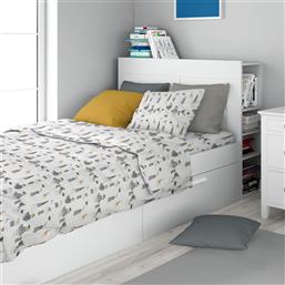 ΣΕΤ ΣΕΝΤΟΝΙΑ 2ΤΜΧ ΒΑΜΒΑΚΕΡΑ ΜΟΝΑ 160X240ΕΚ. SEABIRDS 578 WHITE-GREY (ΥΦΑΣΜΑ: ΒΑΜΒΑΚΙ 100%, ΤΥΠΟΣ ΚΑΤΩΣΕΝΤΟΝΟΥ: ΧΩΡΙΣ ΛΑΣΤΙΧΟ, ΧΡΩΜΑ: ΛΕΥΚΟ) - - 32112123055 DIMCOL