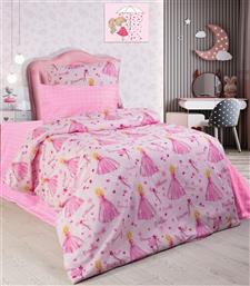 ΣΕΤ ΣΕΝΤΟΝΙΑ 3ΤΜΧ ΠΑΙΔΙΚΑ POLYCOTTON ΜΟΝΑ 160X240ΕΚ. PRINCESS 392 PINK (ΤΥΠΟΣ ΚΑΤΩΣΕΝΤΟΝΟΥ: ΧΩΡΙΣ ΛΑΣΤΙΧΟ, ΧΡΩΜΑ: ΡΟΖ, ΥΦΑΣΜΑ: 70% ΒΑΜΒΑΚΙ-30% POLYESTER) - - 32312223007 DIMCOL