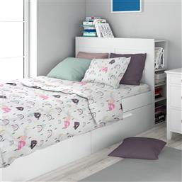 ΣΕΤ ΣΕΝΤΟΝΙΑ 3ΤΜΧ ΒΑΜΒΑΚΕΡΑ ΜΟΝΑ 160X240ΕΚ. RAINBOW 575 WHITE-PINK (ΥΦΑΣΜΑ: ΒΑΜΒΑΚΙ 100%, ΤΥΠΟΣ ΚΑΤΩΣΕΝΤΟΝΟΥ: ΧΩΡΙΣ ΛΑΣΤΙΧΟ, ΧΡΩΜΑ: ΛΕΥΚΟ) - - 32112223054 DIMCOL