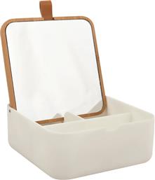 ΚΟΥΤΙ ΓΙΑ ΚΟΣΜΗΜΑΤΑ & ΚΑΛΛΥΝΤΙΚΑ (13.8X13.8X15) SPIRELLA ALAIS WHITE DIMITRACAS