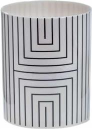 ΠΟΤΗΡΟΘΗΚΗ ΜΠΑΝΙΟΥ (Φ7.3X9) SPIRELLA GRAPHIC WHITE-BLACK DIMITRACAS