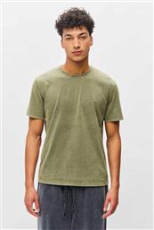 ΑΝΔΡΙΚΟ T-SHIRT ΜΟΝΟΧΡΩΜΟ REGULAR FIT - DLMT000603 ΧΑΚΙ DIRTY LAUNDRY