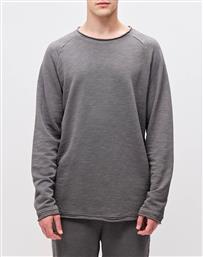 RAGLAN CREWNECK WITH RAW EDGES DIRTY LAUNDRY από το SHOPPING HOUSE