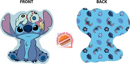 ΔΙΑΚΟΣΜΗΤΙΚΟ ΜΑΞΙΛΑΡΙ ΒΕΛΟΥΤΕ 2 ΟΨΕΩΝ DIMCOL STITCH 679 SKY BLUE 20CM DISNEY