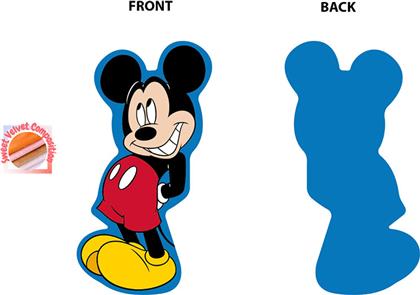 ΔΙΑΚΟΣΜΗΤΙΚΟ ΜΑΞΙΛΑΡΙ ΒΕΛΟΥΤΕ DIMCOL MICKEY 412 BLUE 15CM DISNEY