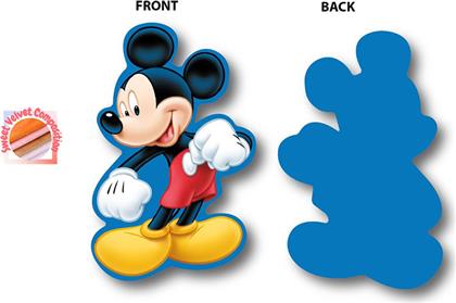 ΔΙΑΚΟΣΜΗΤΙΚΟ ΜΑΞΙΛΑΡΙ ΒΕΛΟΥΤΕ DIMCOL MICKEY 440 BLUE 15CM DISNEY