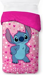 ΚΟΥΒΕΡΤΟΠΑΠΛΩΜΑ ΜΟΝΟ (160X250) DIMCOL LILO & STITCH PINK DISNEY