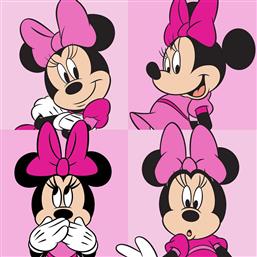 ΛΑΒΕΤΑ ΩΜΟΥ (30X30) DIMCOL MINNIE 76 PINK DISNEY