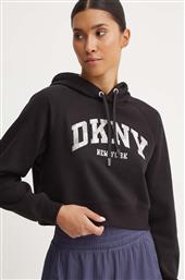 ΜΠΛΟΥΖΑ ΧΡΩΜΑ: ΜΑΥΡΟ, ΜΕ ΚΟΥΚΟΥΛΑ, DP4T9938 DKNY