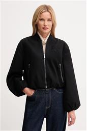 ΜΠΟΥΦΑΝ BOMBER ΧΡΩΜΑ: ΜΑΥΡΟ, DJ5J6178 DKNY