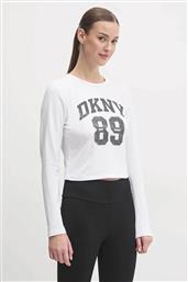 ΓΥΑΙΚΕΙΑ ΜΠΛΟΥΖΑ ΜΕ ΛΟΓΟΤΥΠΟ - DP4T9979 ΛΕΥΚΟ DKNY