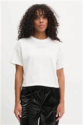 ΓΥΑΙΚΕΙΟ T-SHIRT ΜΕ ΛΟΓΟΤΥΠΟ ΜΕ ΣΤΡΑΣ - DP4T1070 ΛΕΥΚΟ DKNY