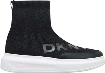 ΓΥΝΑΙΚΕΙΑ ΜΠΟΤΑΚΙΑ SNEAKERS ''JADE'' - K4490348 ΜΑΥΡΟ DKNY