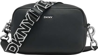 ΓΥΝΑΙΚΕΙΑ CROSSBODY ΜΟΝΟΧΡΩΜΗ ''SENZA'' - R51E5K08 ΜΑΥΡΟ DKNY