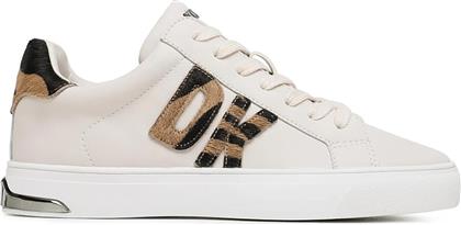 ΓΥΝΑΙΚΕΙΑ ΔΕΡΜΑΤΙΝΑ SNEAKERS ''ABENI'' - K2381058 ΕΚΡΟΥ DKNY