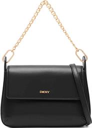 ΓΥΝΑΙΚΕΙΑ ΔΕΡΜΑΤΙΝΗ ΤΣΑΝΤΑ ΧΕΙΡΟΣ/CROSSBODY ''BELEN'' - R44EKI55 ΜΑΥΡΟ DKNY