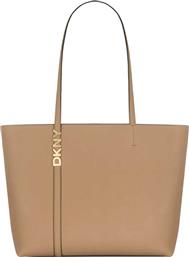 ΓΥΝΑΙΚΕΙΑ ΔΕΡΜΑΤΙΝΗ ΤΣΑΝΤΑ ΧΕΙΡΟΣ ΜΕ ΛΟΓΟΤΥΠΟ ''AVRIL'' - R52AKG54 ΚΑΜΗΛΟ DKNY