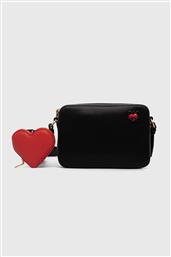 ΓΥΝΑΙΚΕΙΑ ΔΕΡΜΑΤΙΝΗ ΤΣΑΝΤΑ CROSSBODY ''HEART OF NY'' - R41EZE98 ΜΑΥΡΟ DKNY