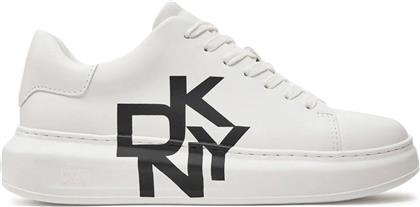 ΓΥΝΑΙΚΕΙΑ SNEAKERS ΔΕΡΜΑΤΙΝΑ ΜΕ ΛΟΓΟΤΥΠΟ ''KEIRA'' - K1408368 DKNY