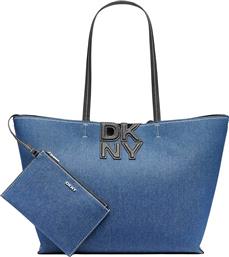 ΓΥΝΑΙΚΕΙΑ ΤΣΑΝΤΑ ΧΕΙΡΟΣ ΜΟΝΟΧΡΩΜΗ ''AVRIL'' - R52ADJ38 DENIM BLUE DKNY