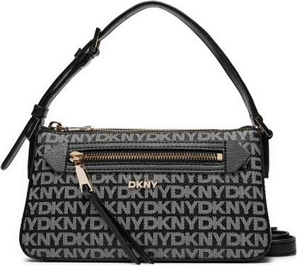 ΓΥΝΑΙΚΕΙΑ ΤΣΑΝΤΑ CROSSBODY ΜΕ ALL-OVER LOGO ''BRYANT'' - R42HYE18 ΜΑΥΡΟ DKNY