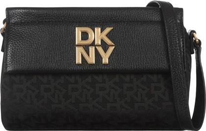 ΓΥΝΑΙΚΕΙΑ ΤΣΑΝΤΑ CROSSBODY ΜΕ ΛΟΓΟΤΥΠΟ ''ROSA'' - R44EFI71 ΜΑΥΡΟ DKNY