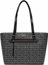 ΓΥΝΑΙΚΕΙΑ ΤΣΑΝΤΑ ΩΜΟΥ ΜΕ ALL-OVER MONOGRAM ''BRYANT'' - R42AYE20 ΜΑΥΡΟ DKNY