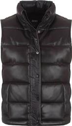 ΓΥΝΑΙΚΕΙΟ ΑΜΑΝΙΚΟ ΜΠΟΥΦΑΝ ΜΟΝΟΧΡΩΜΟ ΜΕ ΚΑΠΙΤΟΝΕ ΣΧΕΔΙΟ - P3MTTS15 ΜΑΥΡΟ DKNY