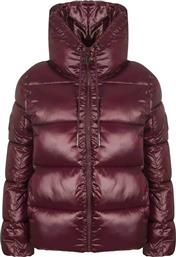 ΓΥΝΑΙΚΕΙΟ ΜΠΟΥΦΑΝ ΚΑΠΙΤΟΝΕ ΜΕ ΨΗΛΟ ΛΑΙΜΟ - DJ5J6113 ΜΠΟΡΝΤΟ DKNY