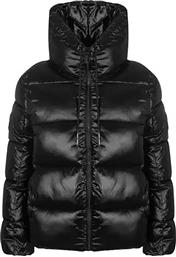 ΓΥΝΑΙΚΕΙΟ ΜΠΟΥΦΑΝ ΚΑΠΙΤΟΝΕ ΜΕ ΨΗΛΟ ΛΑΙΜΟ - DJ5J6113 ΜΑΥΡΟ DKNY