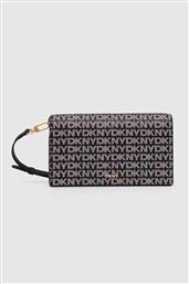 ΓΥΝΑΙΚΕΙΟ MINI BAG ΜΕ ALL-OVER MONOGRAM ''FARAH'' - R4255E37 ΜΑΥΡΟ DKNY