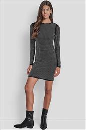 ΓΥΝΑΙΚΕΙΟ MINI ΦΟΡΕΜΑ ΜΕ ΣΤΡΑΣ SLIM FIT - DJ5D9132 ΜΑΥΡΟ DKNY από το NOTOS