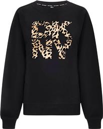 ΓΥΝΑΙΚΕΙΟ ΠΟΥΛΟΒΕΡ ΜΕ ANIMAL ΚΑΙ LOGO PRINT OVERSIZED FIT - DP5T1433 ΜΑΥΡΟ DKNY