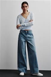 ΓΥΝΑΙΚΕΙΟ ΨΗΛΟΜΕΣΟ ΤΖΙΝ ΠΑΝΤΕΛΟΝΙ ΠΕΤΝΑΤΣΕΠΟ WIDE LEG - DJ4M4007 DENIM BLUE DKNY