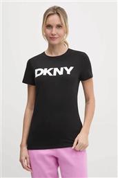 ΓΥΝΑΙΚΕΙΟ Τ-SHIRT ΜΕ LOGO PRINT - DP5T9923 ΜΑΥΡΟ DKNY
